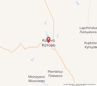 Map of Kotowo, Volgograd Oblast