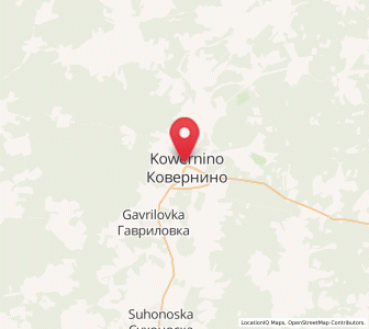 Map of Kowernino, Nizhny Novgorod Oblast