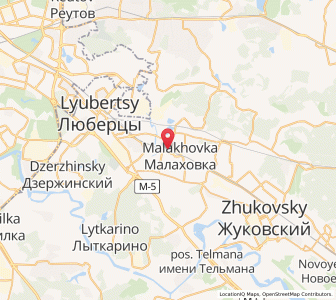 Map of Kraskovo, Moscow Oblast