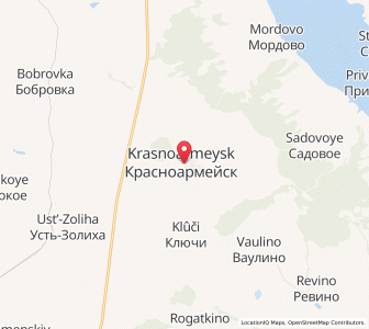 Map of Krasnoarmeisk, Saratov Oblast
