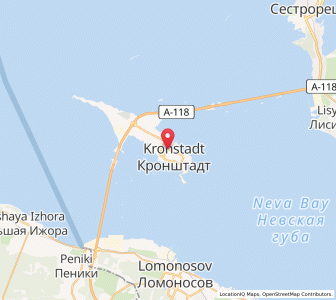 Map of Kronstadt, St.-Petersburg