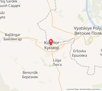 Map of Kukmor, Tatarstan Republic