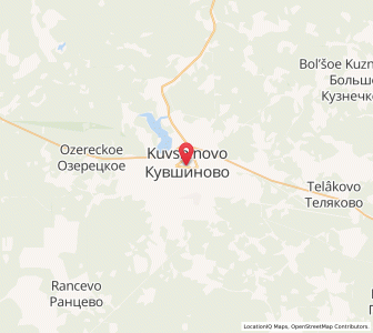 Map of Kuvshinovo, Tver Oblast