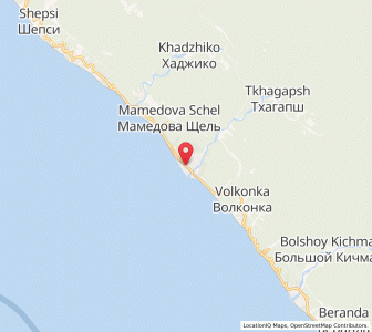 Map of Lazarevskoye, Krasnodar Krai