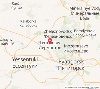 Map of Lermontow, Stavropol Kray