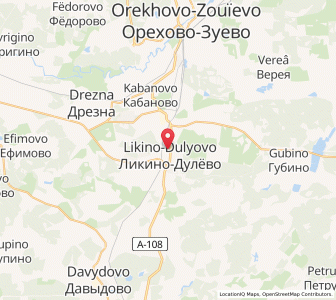Map of Likino-Duljowo, Moscow Oblast