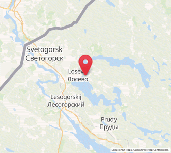 Map of Losevo, Leningradskaya Oblast'
