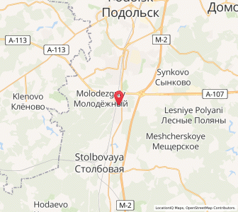 Map of L’vovskiy, Moscow Oblast