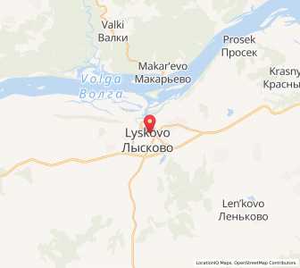 Map of Lyskowo, Nizhny Novgorod Oblast