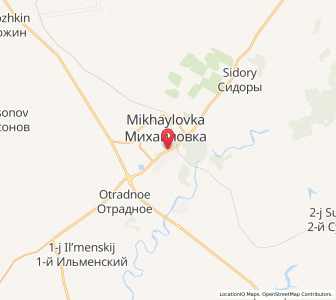 Map of Michailowka, Volgograd Oblast