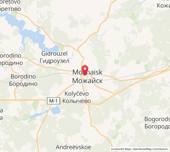 Map of Moschaisk, Moscow Oblast