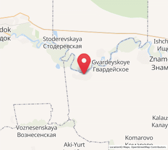 Map of Nogamerzin-Yurt, Chechnya