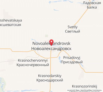 Map of Nowoalexandrowsk, Stavropol Kray