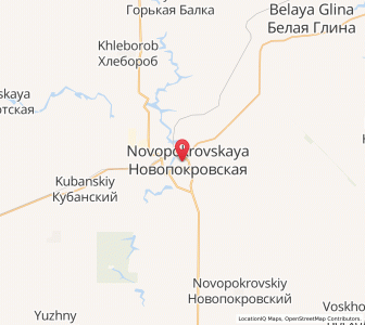 Map of Nowopokrowskaja, Krasnodar Krai