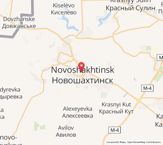 Map of Nowoschachtinsk, Rostov