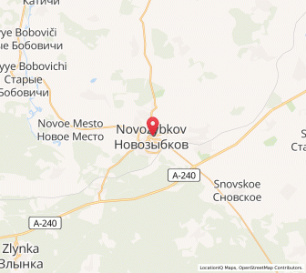 Map of Nowosybkow, Bryansk Oblast