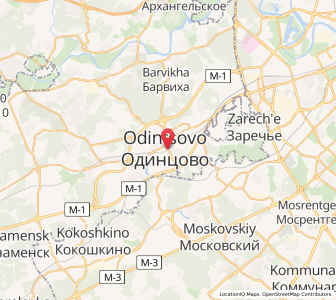 Map of Odinzowo, Moscow Oblast