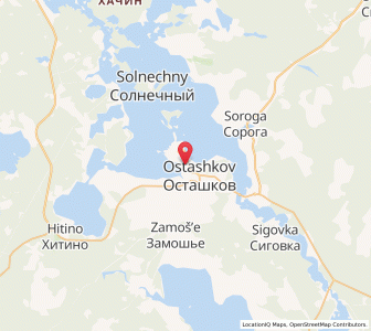 Map of Ostaschkow, Tver Oblast