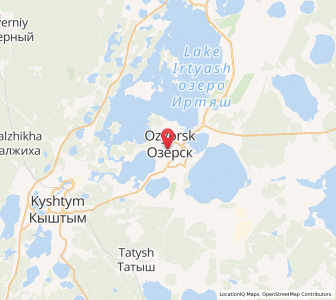Map of Osjorsk, Chelyabinsk