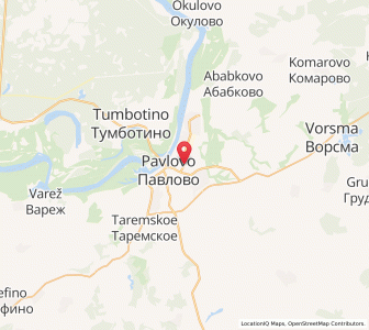 Map of Pawlowo, Nizhny Novgorod Oblast