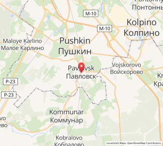 Map of Pawlowsk, St.-Petersburg