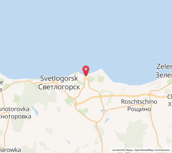 Map of Neukuhren, Kaliningrad Oblast