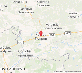 Map of Pokrow, Vladimir Oblast