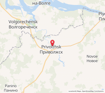 Map of Priwolschsk, Ivanovo Oblast