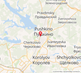 Map of Puschkino, Moscow Oblast