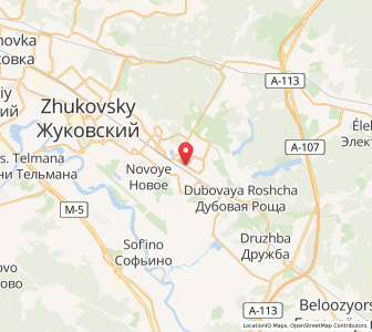 Map of Ramenskoje, Moscow Oblast