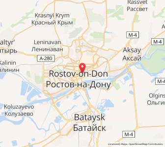 Map of Rostow am Don, Rostov