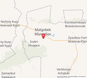 Map of Sagopshi, Ingushetiya Republic