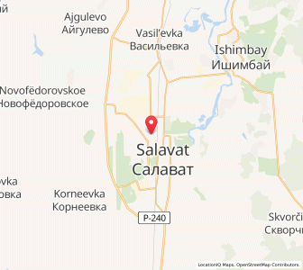 Map of Salawat, Bashkortostan Republic