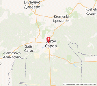 Map of Sarow, Nizhny Novgorod Oblast