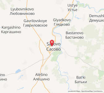 Map of Sassowo, Ryazan Oblast