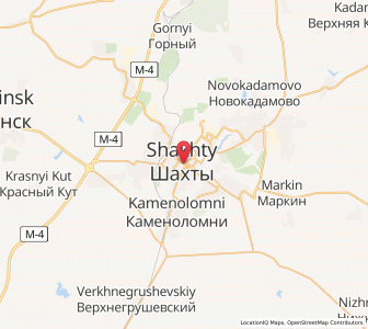 Map of Schachty, Rostov