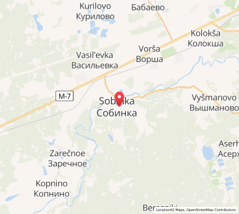 Map of Sobinka, Vladimir Oblast