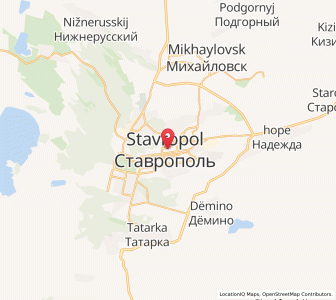 Map of Stawropol, Stavropol Kray