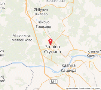 Map of Stupino, Moscow Oblast