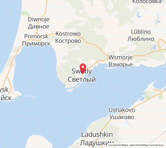Map of Zimmerbude, Kaliningrad Oblast