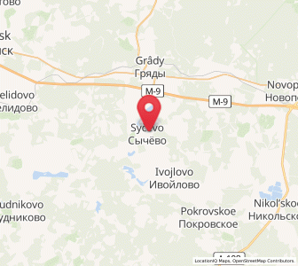 Map of Sychëvo, Moscow Oblast