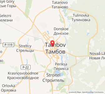 Map of Tambow, Tambov Oblast