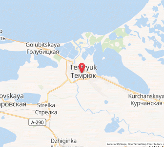 Map of Temryuk, Krasnodar Krai