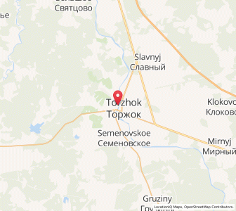 Map of Torschok, Tver Oblast
