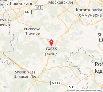 Map of Troizk, Moscow