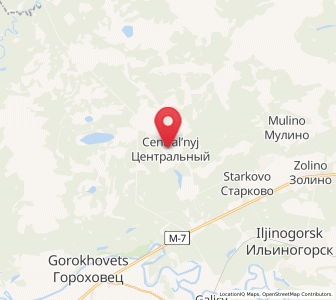 Map of Tsentral’nyy, Nizhny Novgorod Oblast