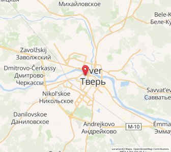 Map of Twer, Tver Oblast