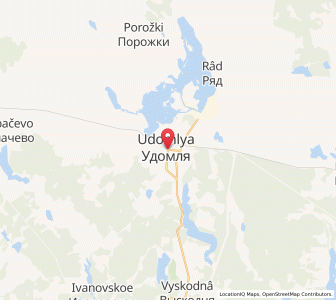Map of Udomlya, Tver Oblast