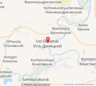 Map of Ust’-Donetskiy, Rostov