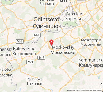 Map of Vnukovo, Moscow